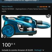 aspirapolvere Necchi 2400w 