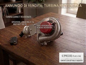 turbina lancia delta 1.6 multijeet 120 cv