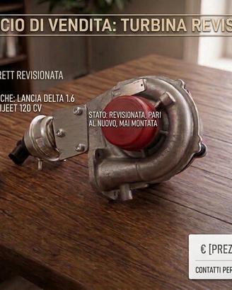 turbina lancia delta 1.6 multijeet 12 cv