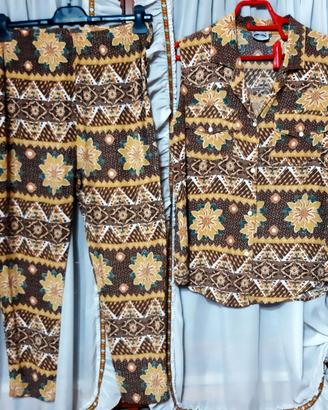 PANTALONE E CAMICIA ETNICO VINTAGE