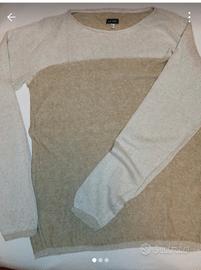 maglia Armani Jeans cotone lino canapa L 