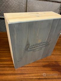 Cassetta di legno - ex vini - decorazione