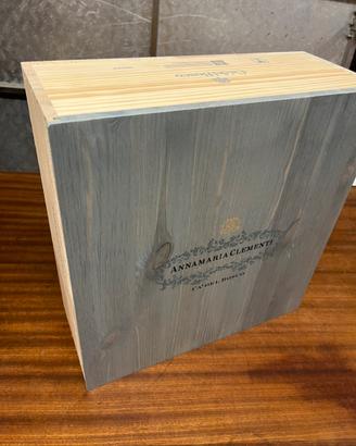 Cassetta di legno - ex vini - decorazione