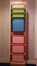 Struttura IKEA TROFAST con Contenitori Colorati