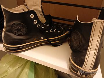 Converse all star pelle nera