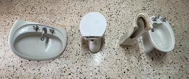 Set bagno lavandino, bidet, water