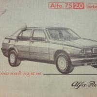 Alfa Romeo Alfa 75 2.0 TD turbo diesel uso e manut