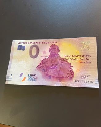 Banconota 0€ Martin Luther Gottes Gnade