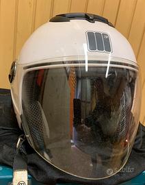 Casco Moto Jet  Motocubo bianco- taglia M