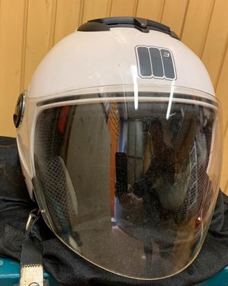 Casco Moto Jet  Motocubo bianco- taglia M