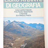 Libro Atlante Geografia 1986 Vintage Bulgarini