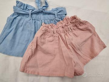 2 short bambina 