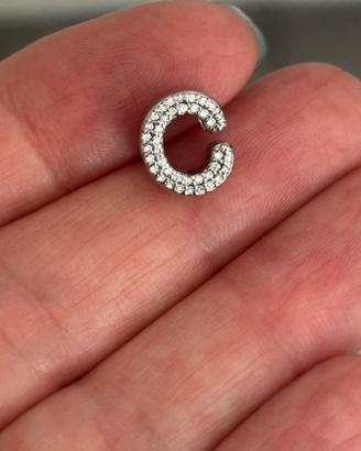 Charm Lettera C in argento s925