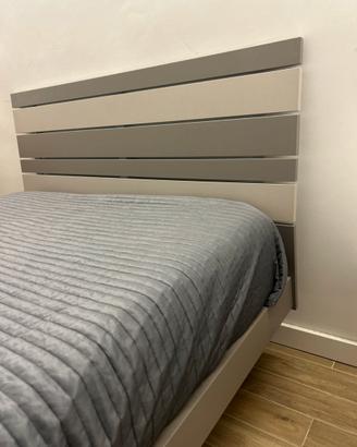letto una piazza e mezza con rete a doghe 120x190