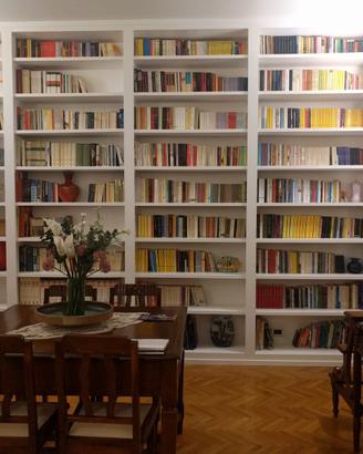 Libreria bianca vero legno