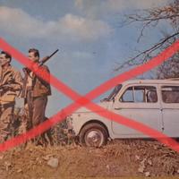 Cartolina foto originale Fiat 500 giardiniera 