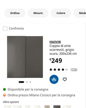 Ante scorrevoli Pax Ikea