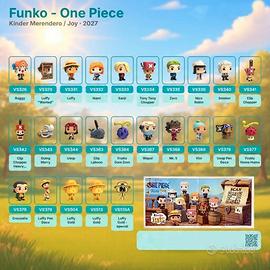 set/singoli personaggi One piece Kinder Joy 