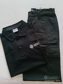 Pantaloni e polo da tecnico intrattenimento MSC