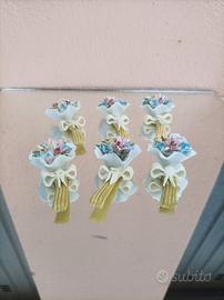 n.6 decorazioni floreali 