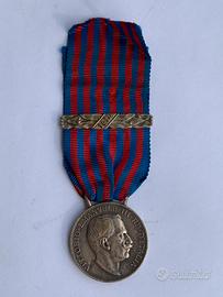 Medaglia militare argento libia regno d’italia