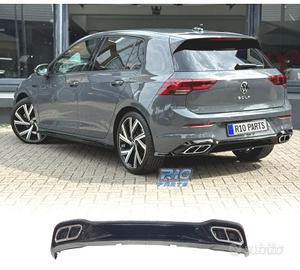DIFFUSORE VOLKSWAGEN VW GOLF 8 20-23 LOOK R LINE D