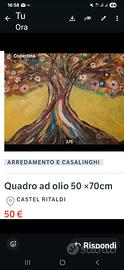 50 ×70 olio su tela