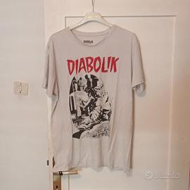 T-shirt Diabolik uomo panna originale