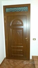 porta in alluminio con cancellino di sicurezza