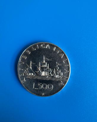 500 lire Caravelle 1958 in argento