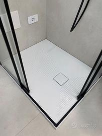 Piatto doccia 100x80 ceramica bianco opaco