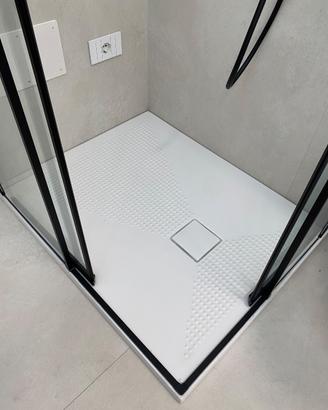 Piatto doccia 100x80 ceramica bianco opaco