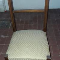 Sedia legno classica imbottita