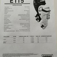 Motore EVINRUDE E-Tec 115 cv