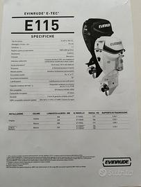 Motore EVINRUDE E-Tec 115 cv