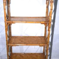 Scaffale scaffalatura in bamboo libreria etnica