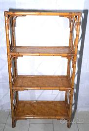 Scaffale scaffalatura in bamboo libreria etnica