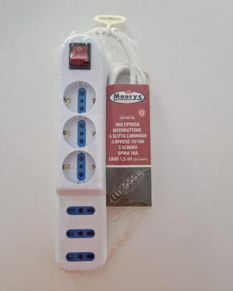 Multipresa con interrutore MAI UTILIZZATA
