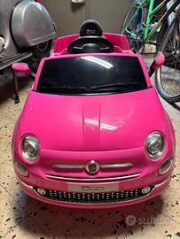 Auto elettrica 500 rosa