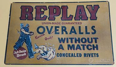 INSEGNA ORIGINALE JEANS REPLAY ANNI '90