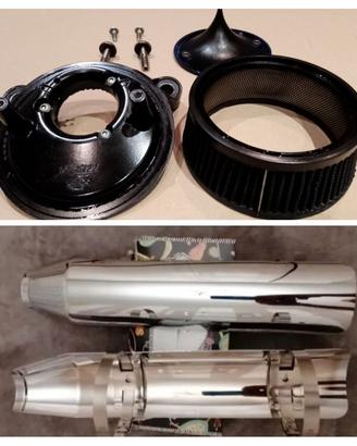 Harley para calore terminali filtro aria s&s