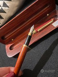 Penna Stilografica Vintage Iridium Point Argento