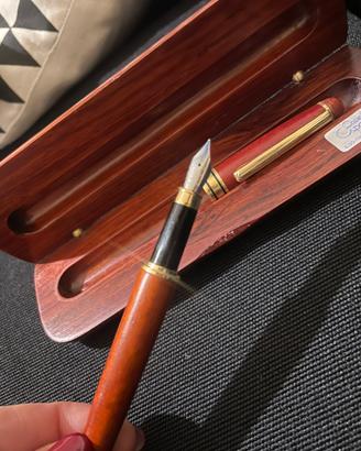 Penna Stilografica Vintage Iridium Point Argento