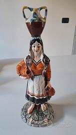 Souvenir Calabria ceramica vintage dipinta a mano