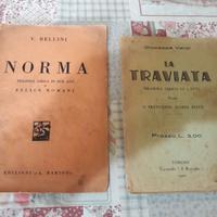 2 libretti antichi Norma e traviata