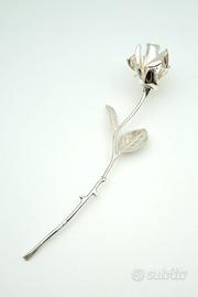 Rosa in argento 925
