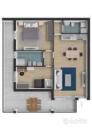 Nuovo trivano zona pineta