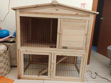 conigliera in legno 