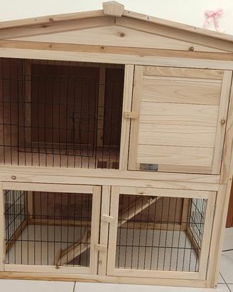conigliera in legno 