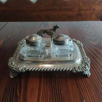 Antico Calamaio con 2 boccette